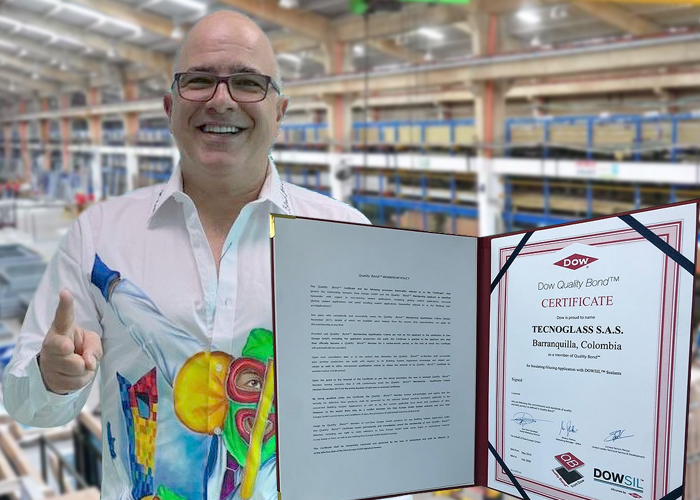 ESW y Tecnoglass recibió el certificado Dow Quality