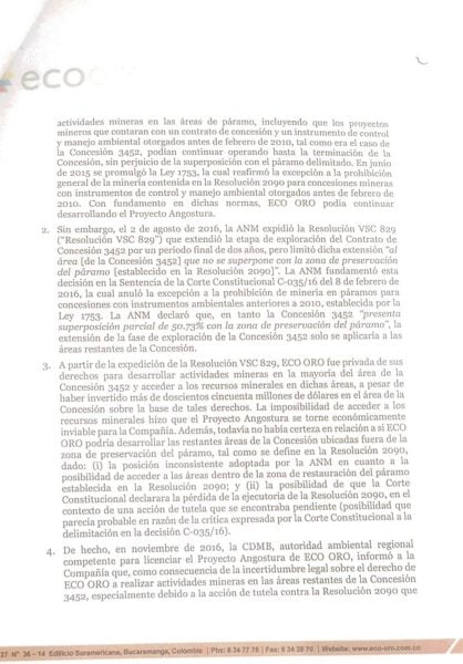  - La directora de la ANM espanta a la minería en Santurban
