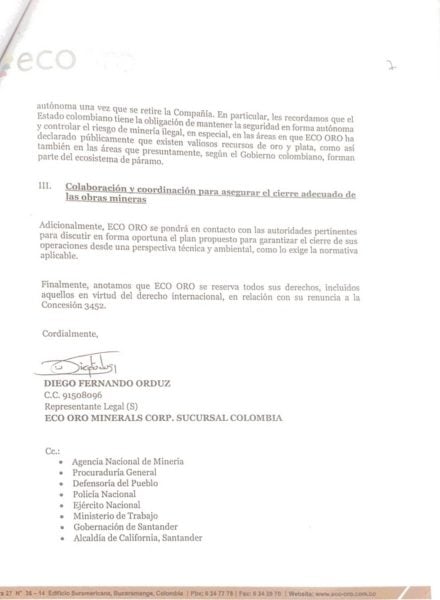  - La directora de la ANM espanta a la minería en Santurban