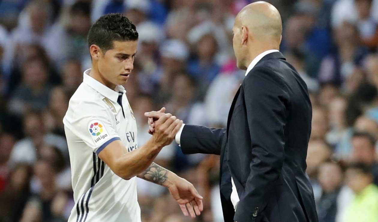 La acabada que le pegó el Real Madrid a James