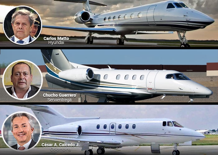 Dueños y presidentes de estas 50 compañías se mueven en avión privado
