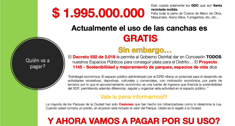  - Por qué decirle no a las canchas sintéticas de Peñalosa