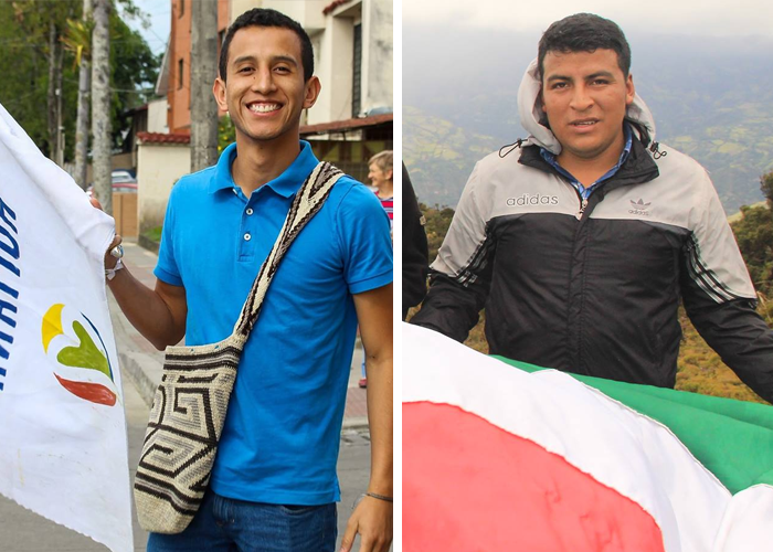 Andrés Felipe Velasco y Fredy Palechor, las jóvenes apuestas de Colombia Humana en el Cauca