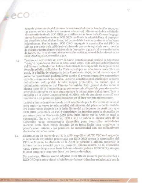  - La directora de la ANM espanta a la minería en Santurban