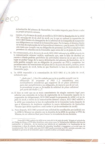 - La directora de la ANM espanta a la minería en Santurban