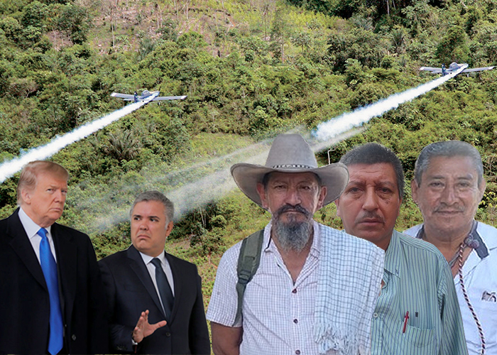 Dos indígenas y un campesino del Putumayo listos a enfrentar la política de Trump y Duque