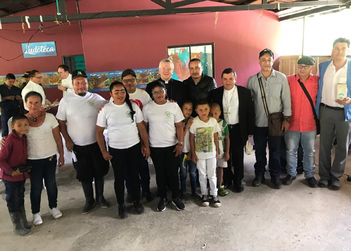 La visita del nuncio apostólico al ETCR de Ituango, Antioquia