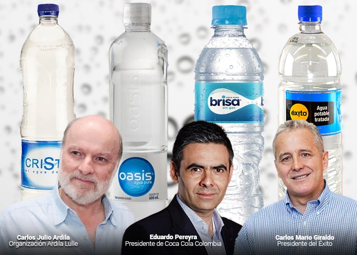 Tres grandes fortunas detrás del negocio del agua embotellada