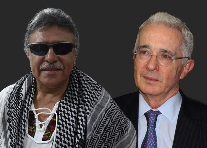 Así podría ser una charla entre Uribe y Santrich
