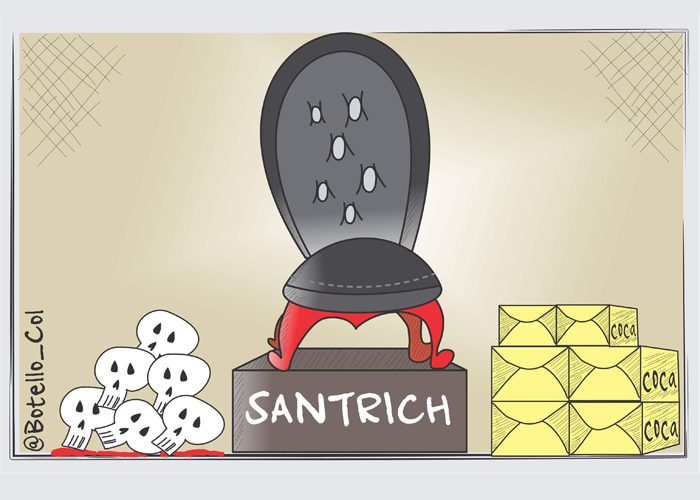 Caricatura: La posesión de Santrich