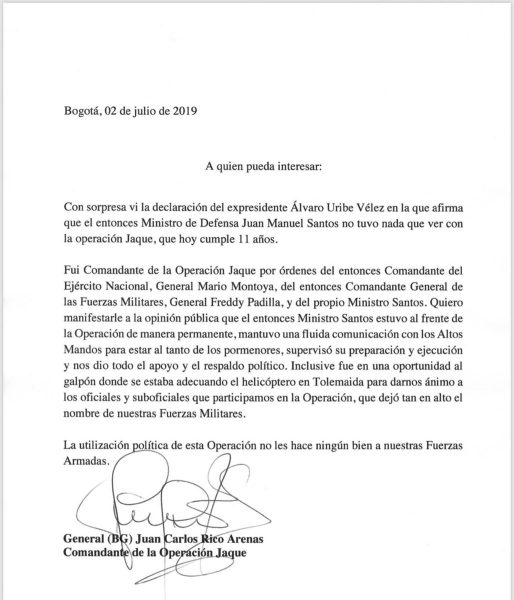 Comandante de la Operación Jaque desmiente a Uribe - -- Las2orillas - Comandante de la Operación Jaque desmiente a Uribe