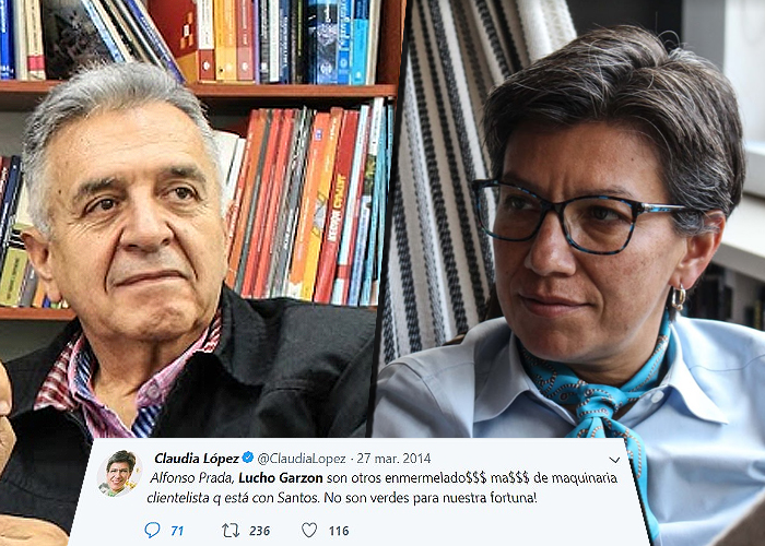 Cuando Claudia López le decía enmermelado y clientelista a Lucho Garzón