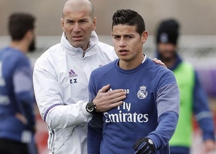 Primer desplante de Zidane a James Rodríguez