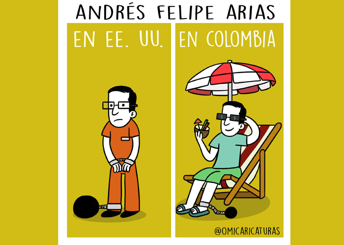 Caricatura: ¿Empezarán las vacaciones de Andrés Felipe Arias?