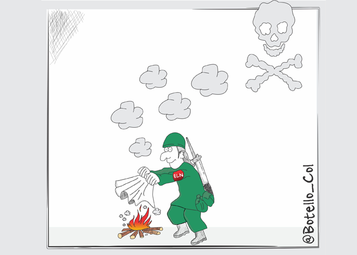 Caricatura: Señal de negociación