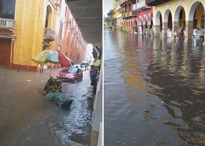 Cartagena es tan fantástica que cada vez que llueve se convierte en Venecia