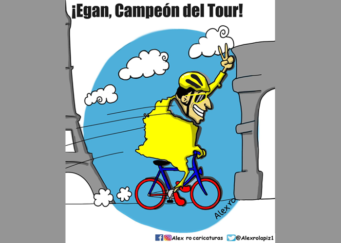 Caricatura: ¡Egan, nuestro campeón!