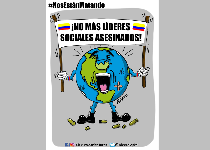 Caricatura: Nos están matando