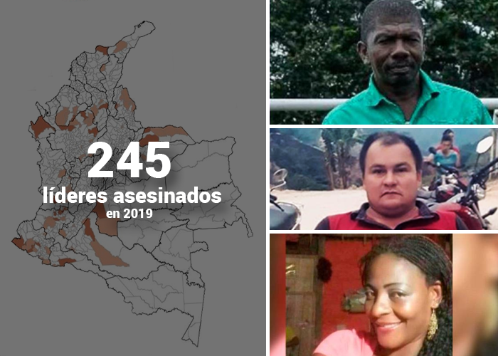 245 tristes asesinatos movilizan a Colombia hoy