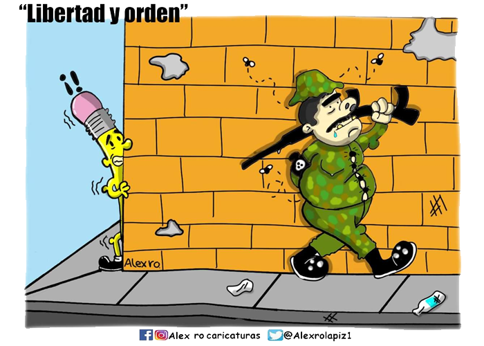 Caricatura: Libertad y orden