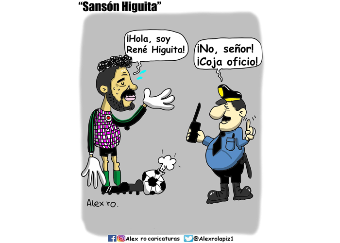 Caricatura: Sansón Higuita