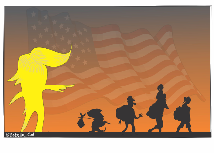 Caricatura: Trump y su fobia por los inmigrantes