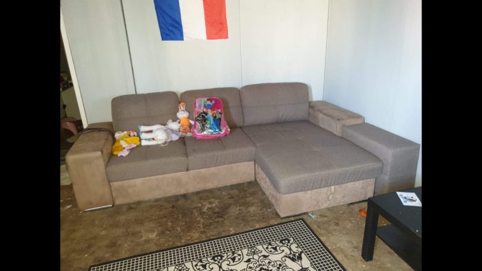 Ejemplo de un sofa reciclado