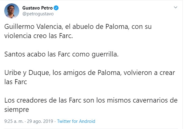  - El infame ataque de Petro a Paloma Valencia