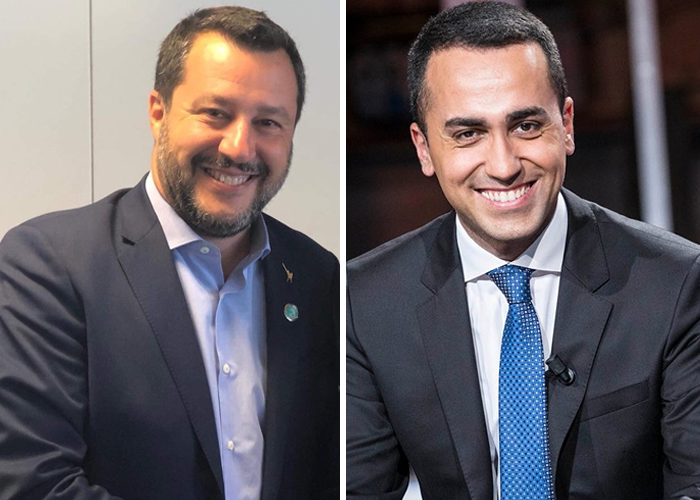 Salvini y Di Maio, cerca del colapso en Italia