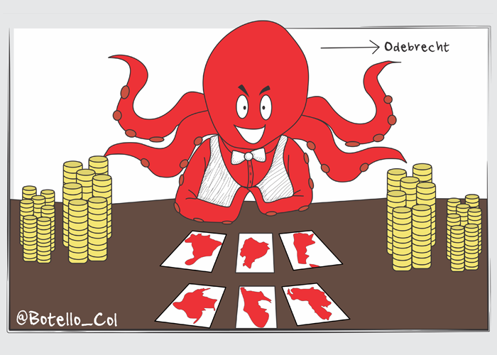 Caricatura: El pulpo de la corrupción que atacó a Sudamérica