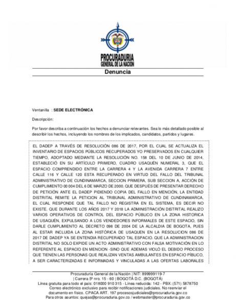  - ¿Qué hay detrás del desalojo de artistas, artesanos y vendedores de Usaquén?