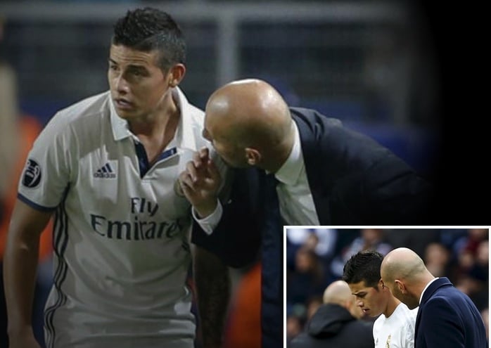 El plan de James para conquistar a Zidane