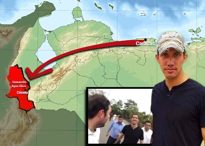 Así fue la entrada de Guaidó a Colombia