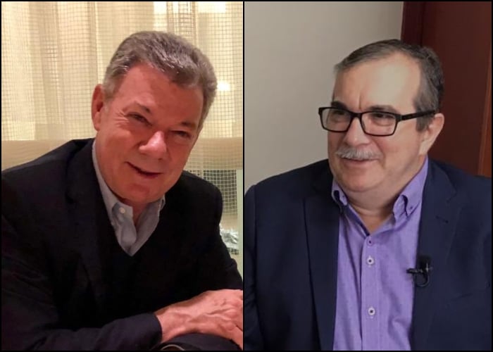 Santos y Timochenko reunidos en el apartamento de Iván Cepeda