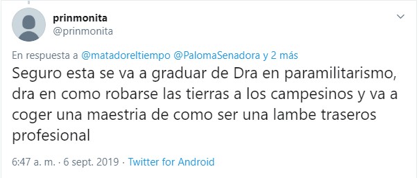  - "Trabajar al lado de Uribe es hacer muchos doctorados juntos" Paloma Valencia