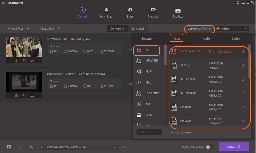 Tecnología cómo convertir formatos de video AVI a formatos de video MP4