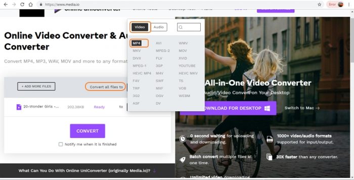  - Tecnología: cómo convertir formatos de video AVI a formatos de video MP4