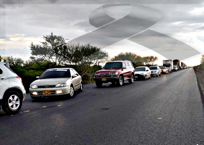 La carretera negra en La Guajira