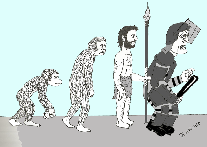 Caricatura: La barbarie del Esmad