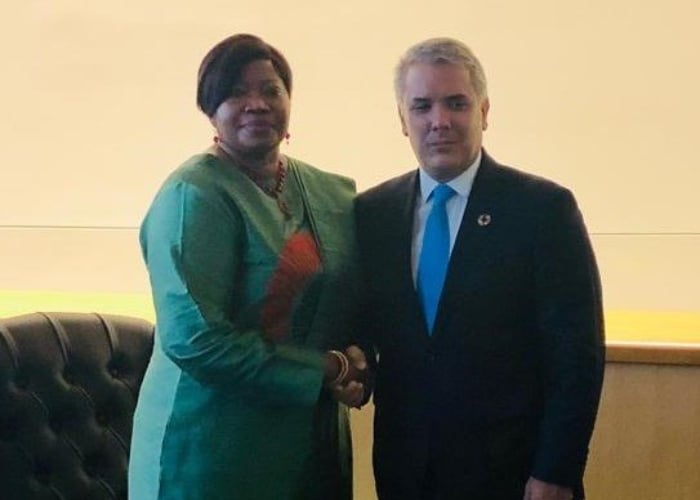 Cara a cara de la fiscal de la Corte Penal Internacional con Duque