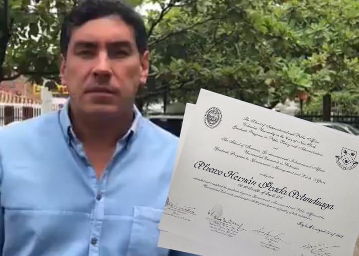 ¿Hernán Prada también con títulos falsos?