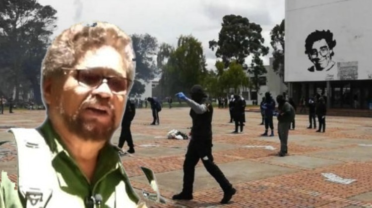 Iván Márquez condenó a muerte a los estudiantes de la Universidad Nacional