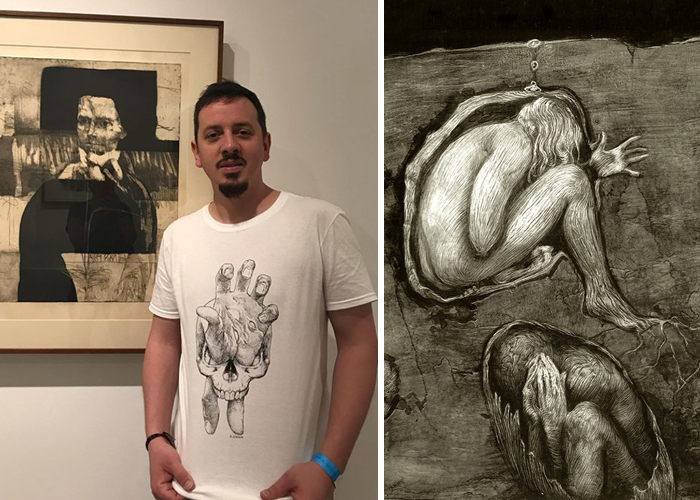 El artista argentino que pinta el terror y la oscuridad