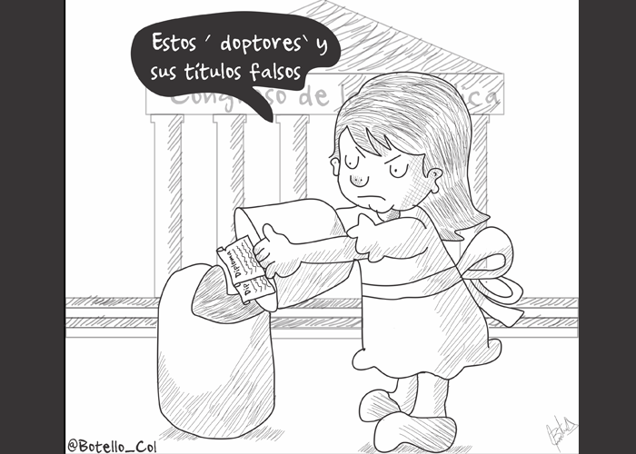 Caricatura: Sacando la basura