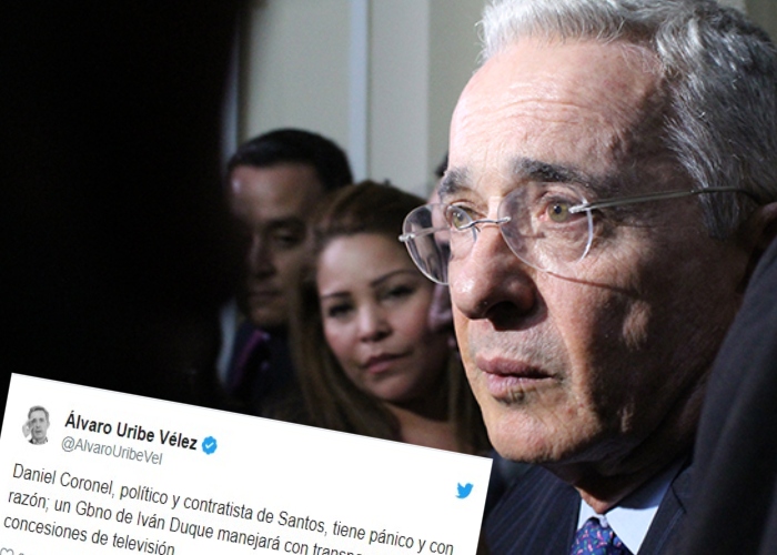 El trino con el que Uribe habría amenazado con acabar con Noticias Uno