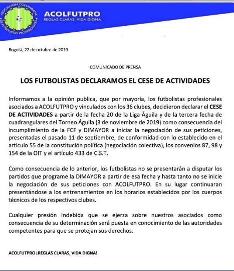  - José Noe Rios no logró evitar el paro de futbolista