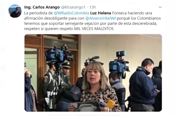  - "Maldita perra mentirosa" las amenazas de muerte de los uribistas a la periodista de la W