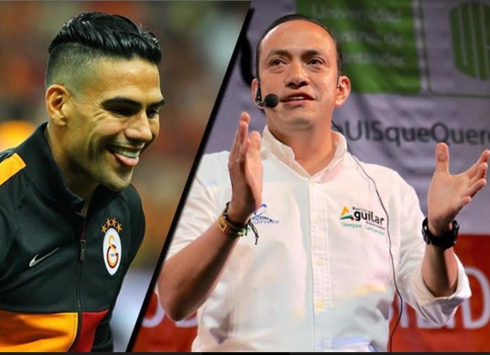 El regaño de Falcao a candidato a la Gobernación de Santander