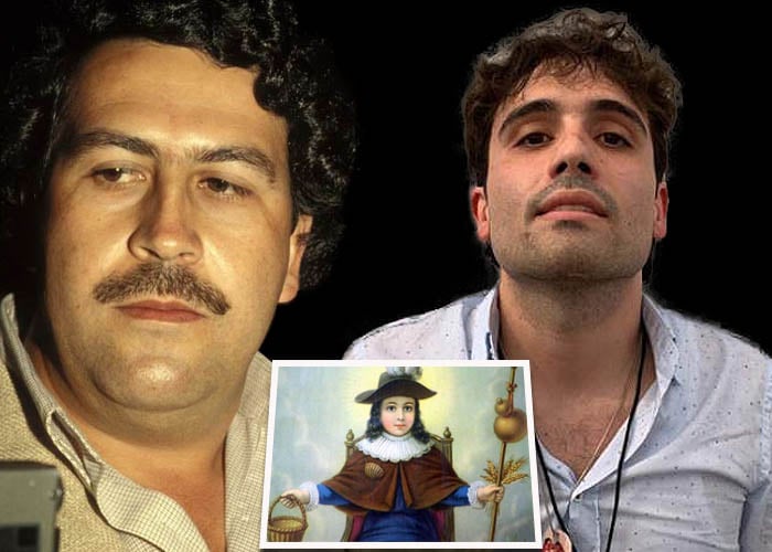 El fervor del hijo del Chapo por el santo que protegía a Pablo Escobar