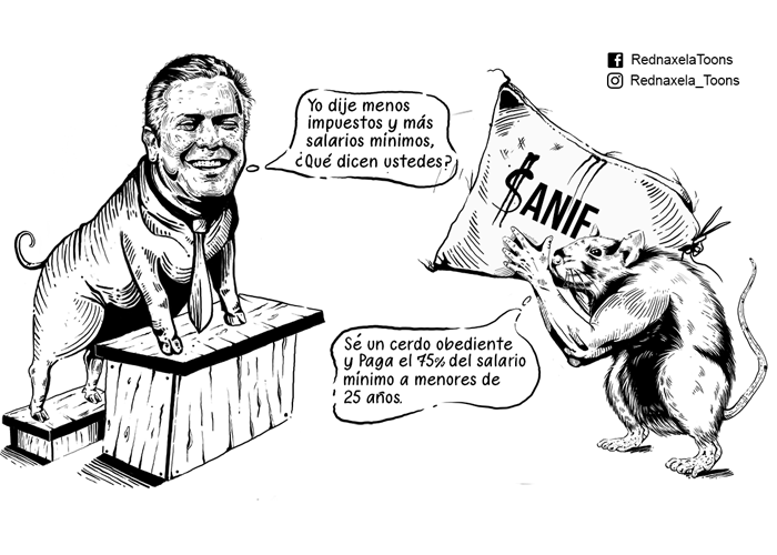 Caricatura: La perjudicial solución de la Anif para el desempleo en Colombia